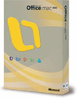 Microsoft Office Mac 2008, DVD, Upgrade, SP (731-01768)